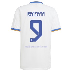 Maillot de Foot Real Madrid Karim Benzema 9 Domicile 2021-22